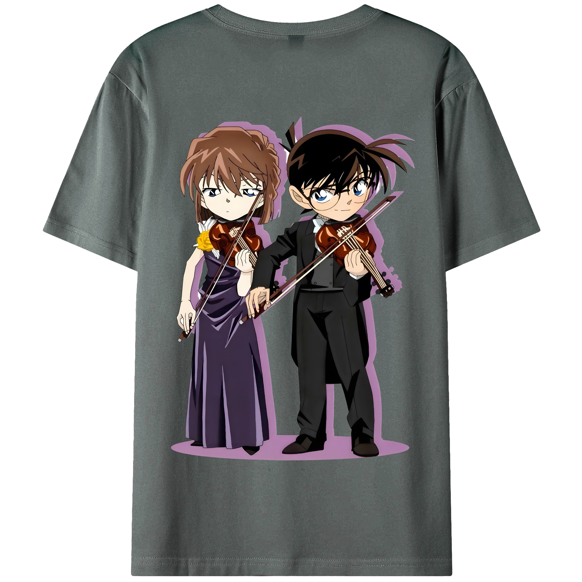 （画像用） 名探偵コナン 灰原 哀 はいばら あい Detective Conan Anita Hailey、Vi Graythorn Haibara Ai 綿100％半袖Tシャツ（背面プリント）